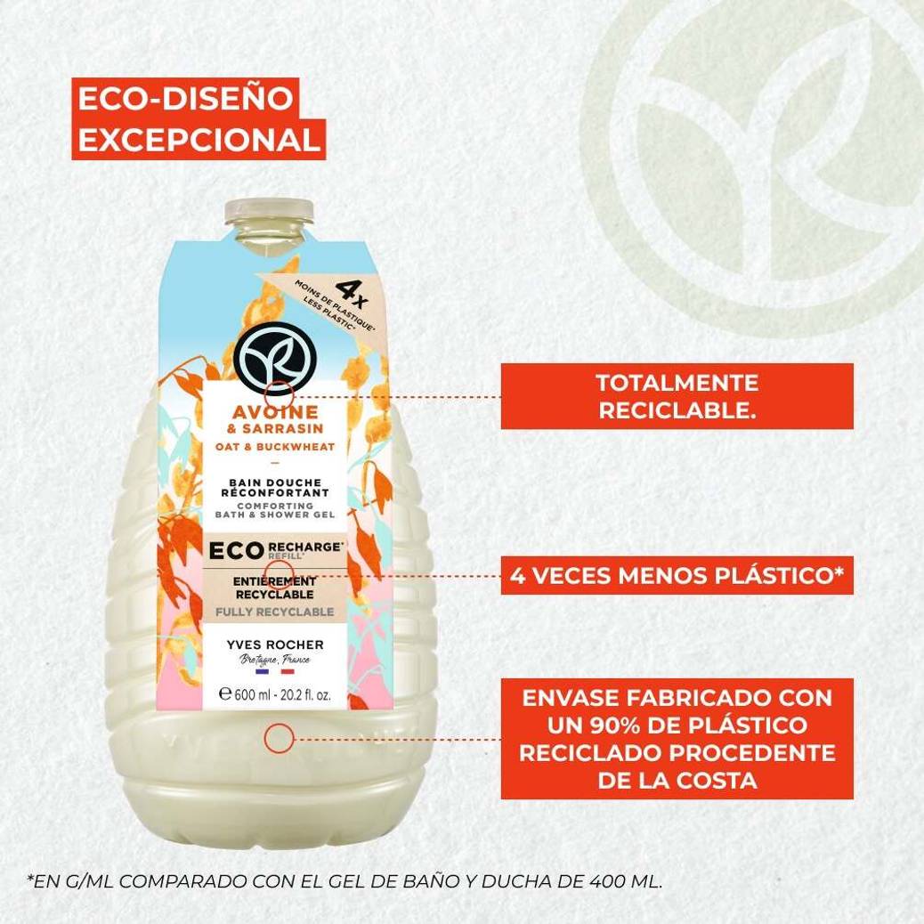 Refill Gel de ducha Avena & Trigo Sarraceno