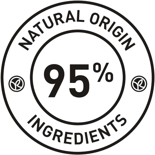 stamp pictogram 95% natural origin by Yves rocher