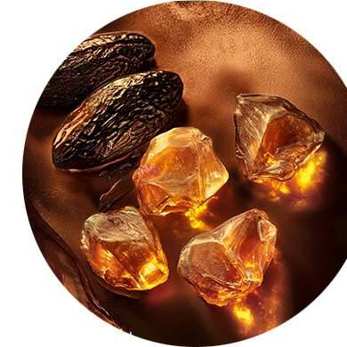 Benjuí, haba tonka y ládano.