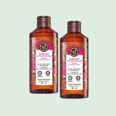 Kit dúo Gel de Ducha Argán & Pétalos de Rosa