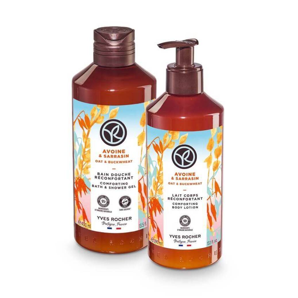 Kit Avena & Trigo Sarraceno Gel de Ducha y Leche corporal