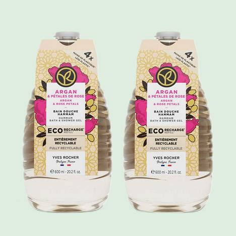Kit de 2 Eco-Recargas Argán & Pétalos de Rosa