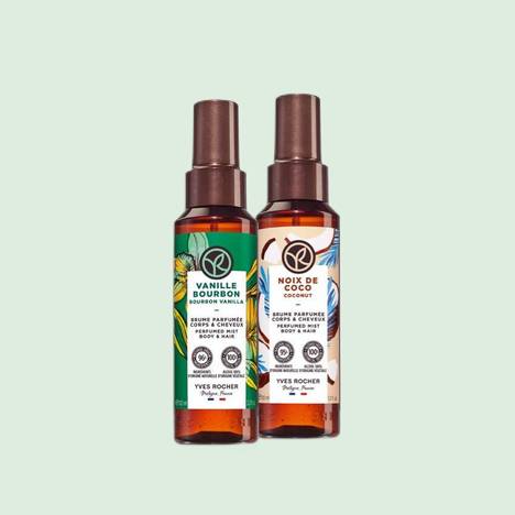 Kit dúo Bruma perfumada Vainilla y Coco