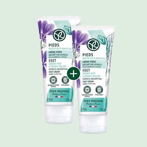 1+1 Crema para Pies con menta bio y malva bio