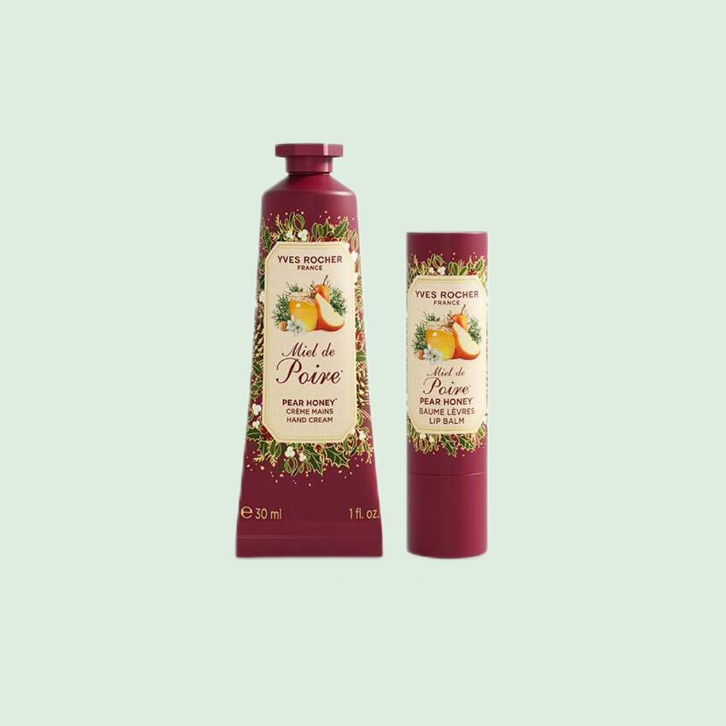 Kit de Cuidado de Manos y Labios Miel de Pera