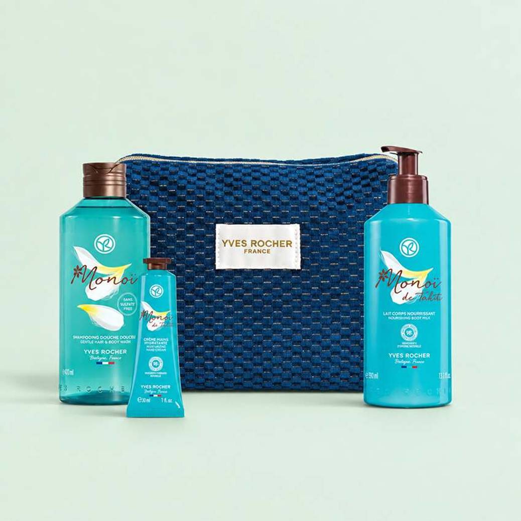 Kit Ritual Cuerpo Monoï con Neceser de Terciopelo