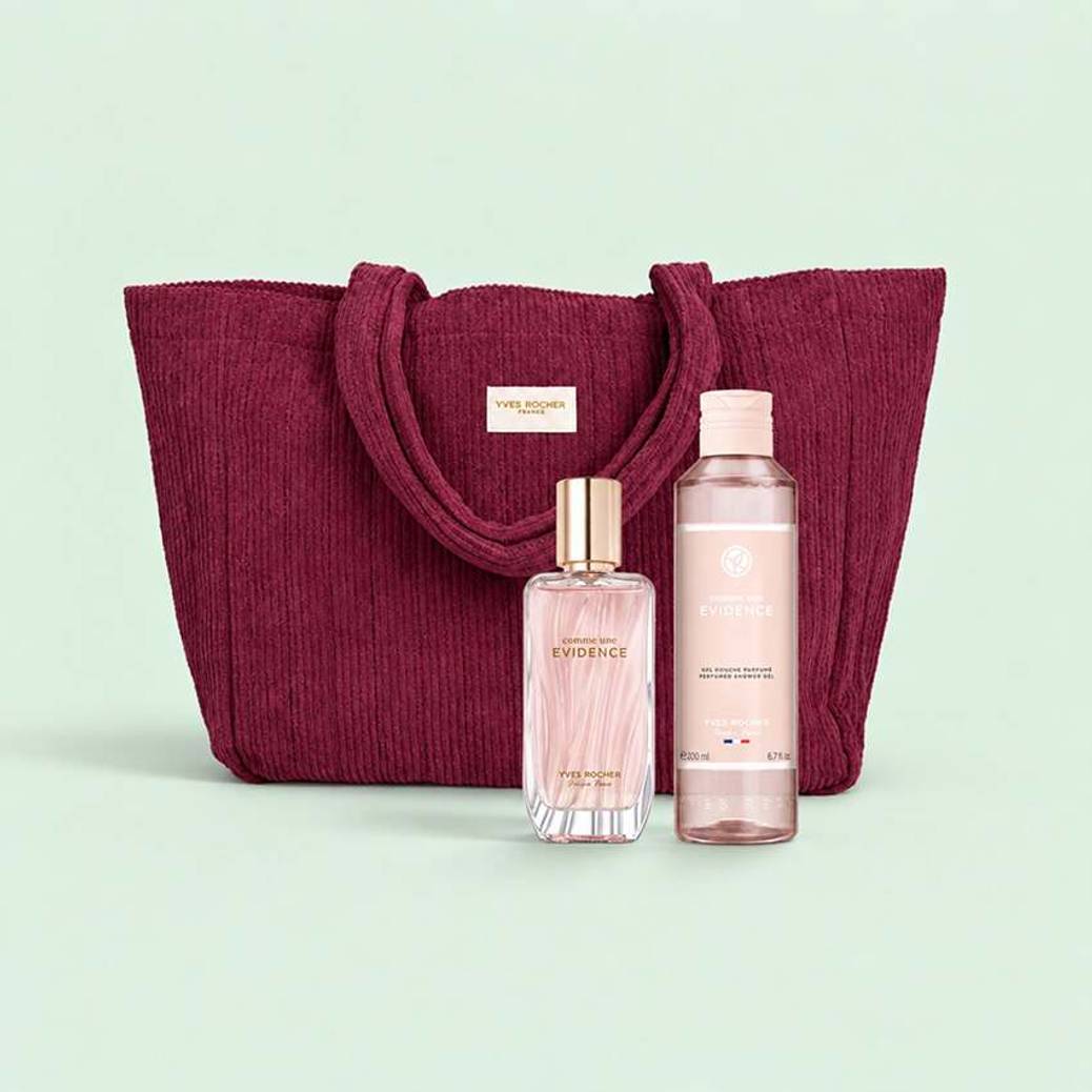 Kit Esencial Comme une Évidence con Bolso Shopper de Terciopelo