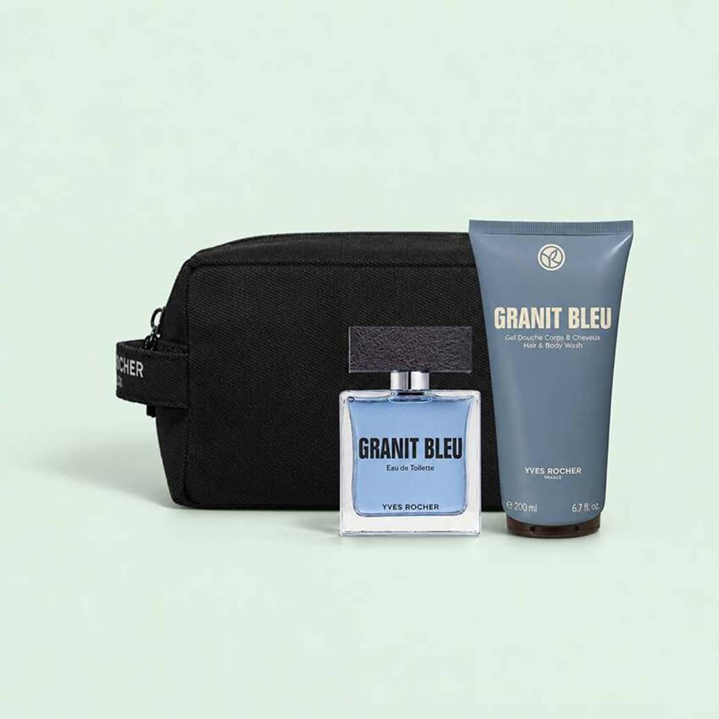 Kit Esencial Perfumado Granit Bleu para Hombre
